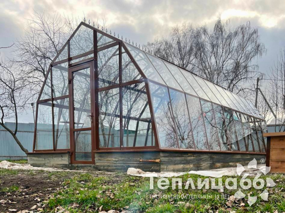 Теплица Рада Енисей под стекло, ширина 4 метра